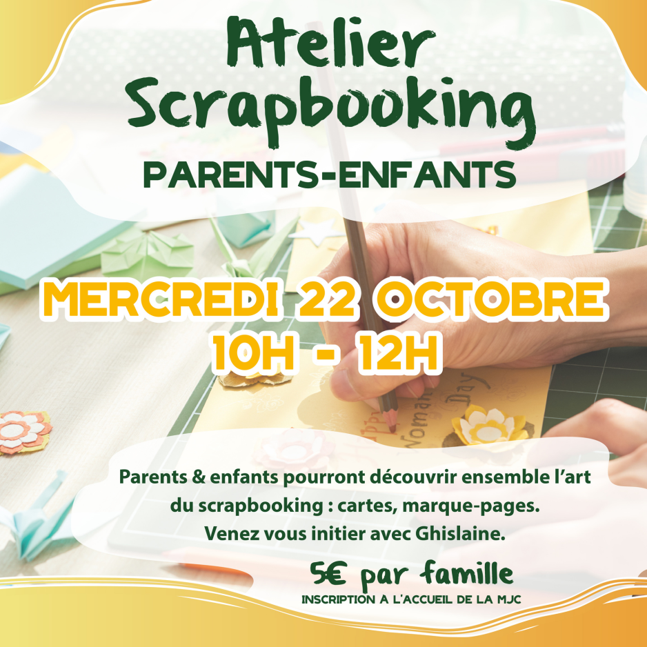Mercredi 22 Octobre de 10h à 12h
